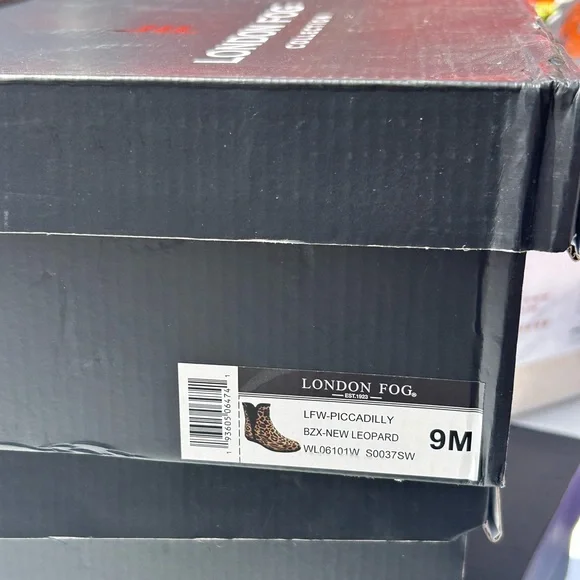 London Fog Piccadilly Leopard Ankle Rain Boots Women’s Size 9M - Picture 8 of 8